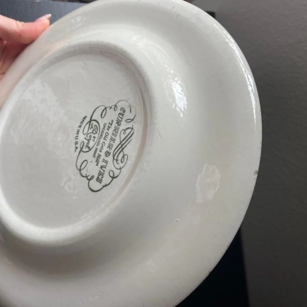 ROYAL (USA) Dinner Plate  Currier and Ives Blue Plate 1 pcs